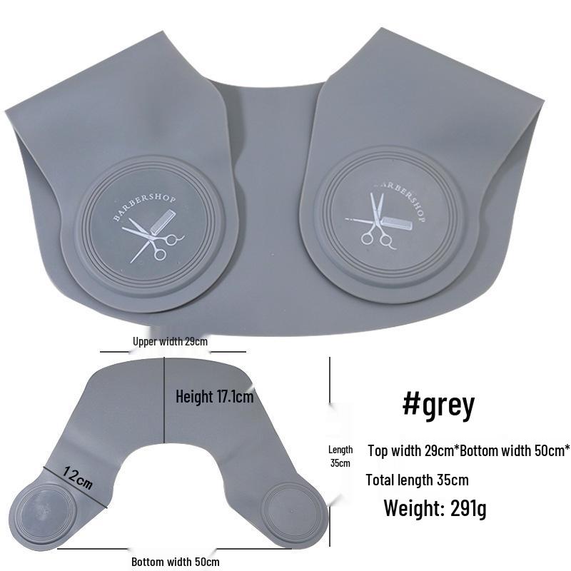 Silicone Haircutting Cape - Non-Stick, Anti-Hair Fragment, Neck Cover for Dyeing, Perming, Salon & Hairdressing