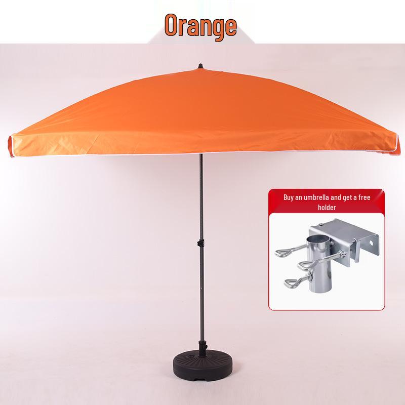 Stor kommersiell fyrkantig uteplatsparasoll – Anpassningsbar logotyp, utomhus strandparasoll