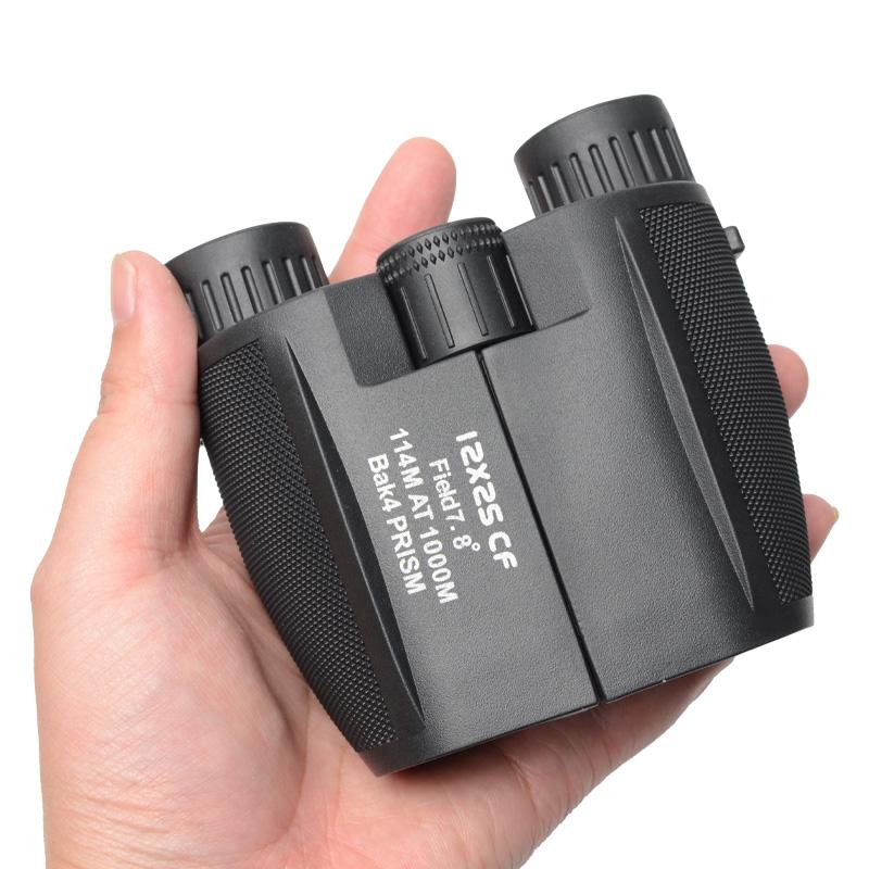 Binoclu 12X25 HD Mini Telescop Portabil BAK4 Acoperit FMC Telescop Exterior Observarea Păsărilor Vânătoare Călătorie Camping Joc cu Minge