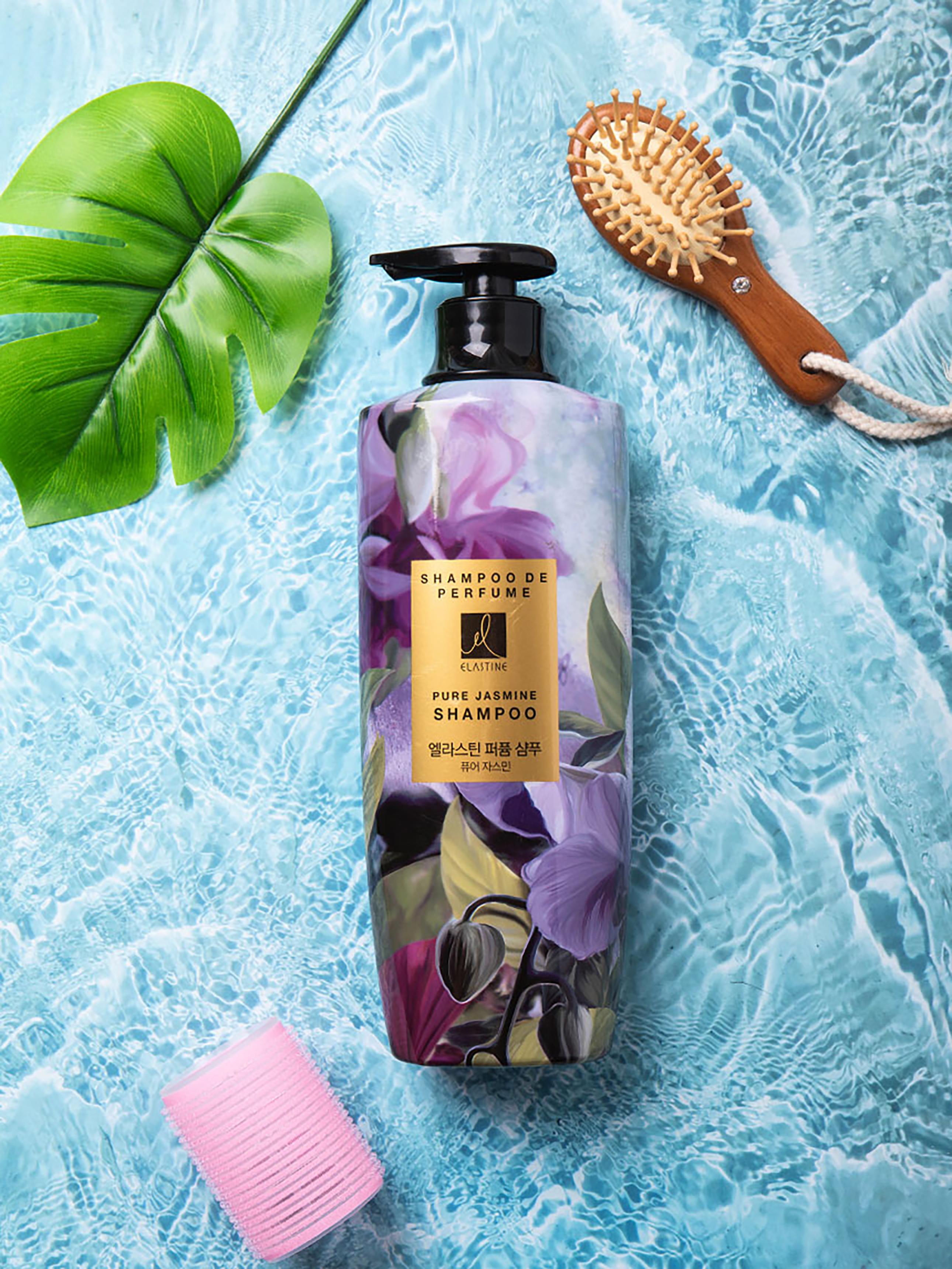 Elastine Perfume Shampoo 600ml - Pure Jasmine Scent 1ea