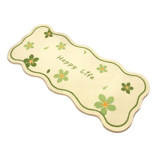 Floor Mat Ultrafine Synthetic Fibers Quick Cleaning Maintenance Area Rug Anti-Slip Laminate Grip Soft Low-Velvet Carpet