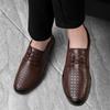 Hot Selling Men's Leather Casual Shoes Spring Summer Breathable Business Formal Shoes Soft Soled Comfortable Men's Oxford Shoes