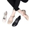 Popular single shoes women's 2025 spring new shallow mouth flat bottom low heel round head small leather shoes soft leather soft sole work shoes women