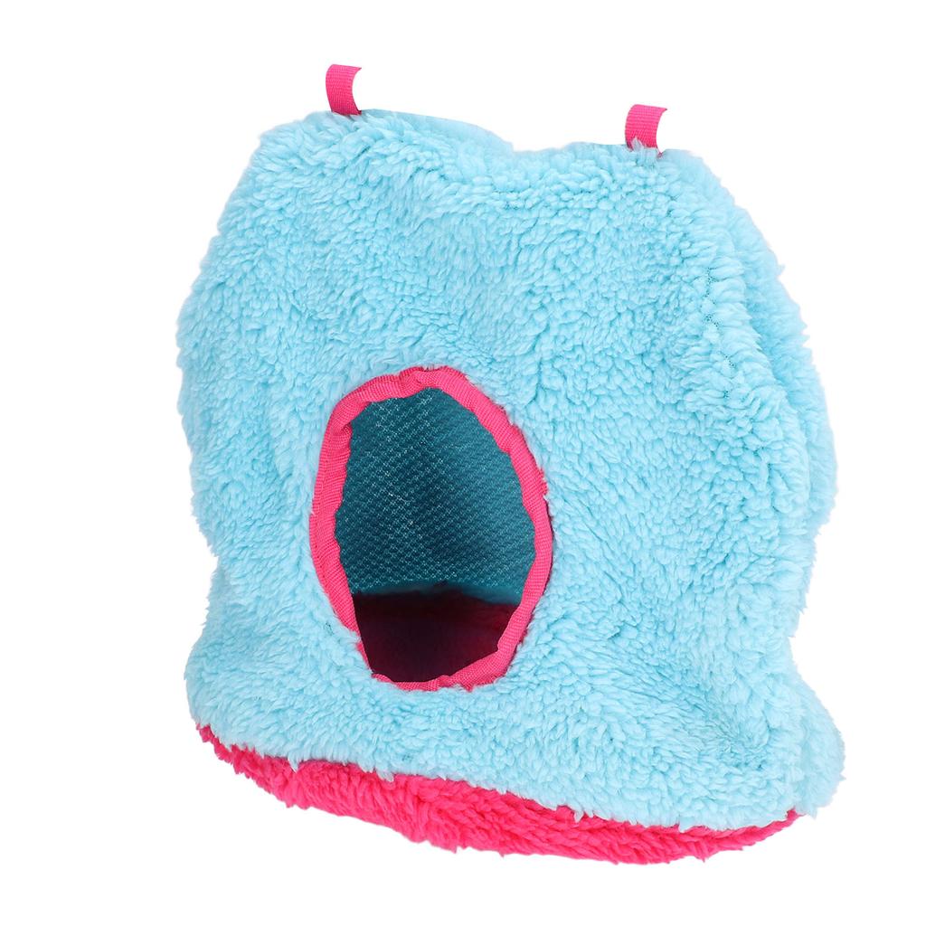 Bird Hanging Nest Plush Winter Parrot Hammock Warm Nest House for Pet Bird Parrots ParakeetBlue