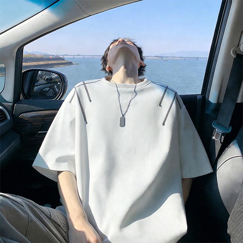 

Мужская футболка MEDE с коротким рукавом, тяжелый дизайн L