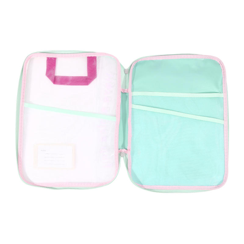 1PC Homework & College Papers Storage Pouch for Books Documents DIY Arts and Crafts Scrapbook Paper Transparent Zipper Document File Pouch