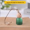 Frosted Glass Car Diffuser Bottle with Lanyard for Essential Oils - Refillable and Ideal for Home or Wardrobe Decor.