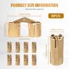 10/8pcs Hidden Brass Barrel Hinges 8/10mm 180 Degree Opening Angle Concealed Furniture Hinges  for DIY Jewelry Box Hand Craft