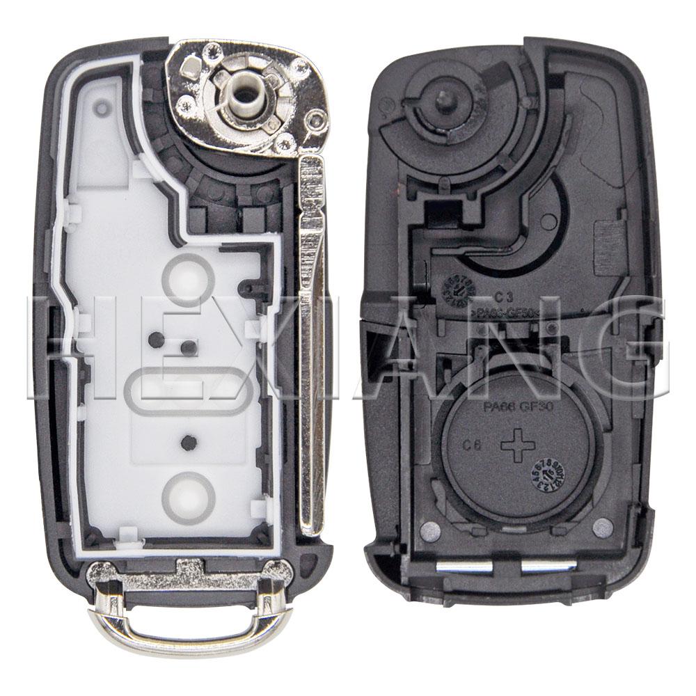 AAAJH1 HE 2/3/4 Button Car Key Shell For VW Volkswagen Golf Polo Passat Beetle Tiguan Jetta Caddy Eos Bora Toledo Sagitar Skoda Seat
