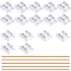 Connecteur LED - GOMING - CCT COB 4Pin - 10mm - Transparent - Lot de 10 connecteurs