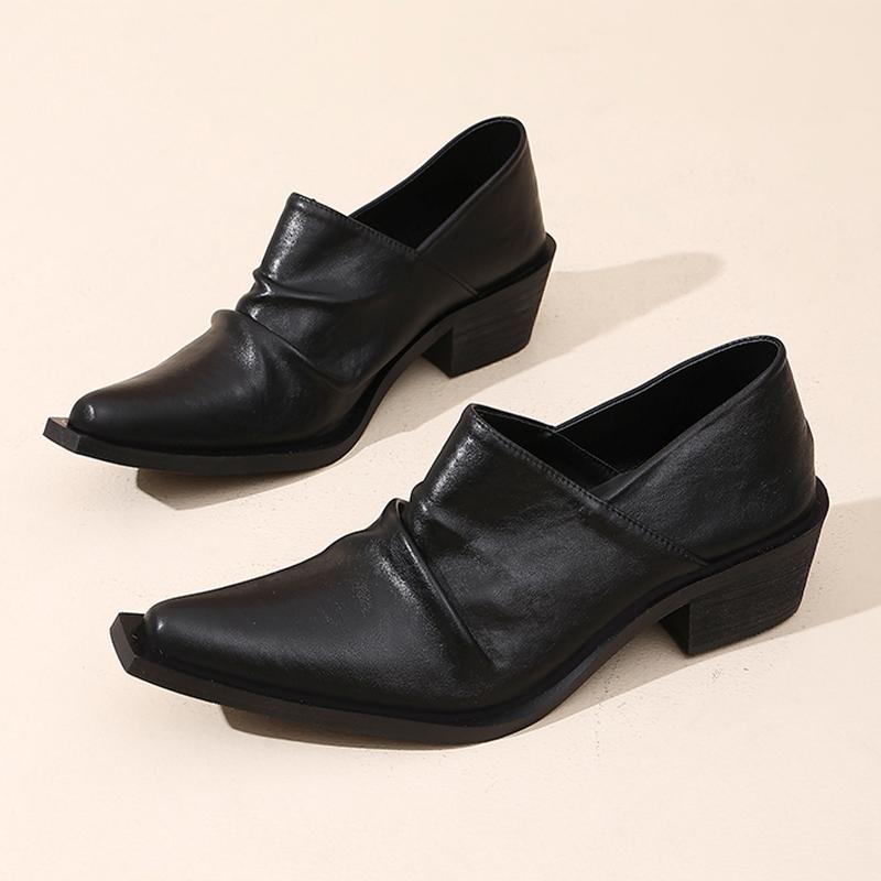 Fashion Pointed Toe Women Loafers Shoes Designer Office Leather Shoes Fashion Dress Summer 2025 Casual Walking Sport Zapatos De Mujer
