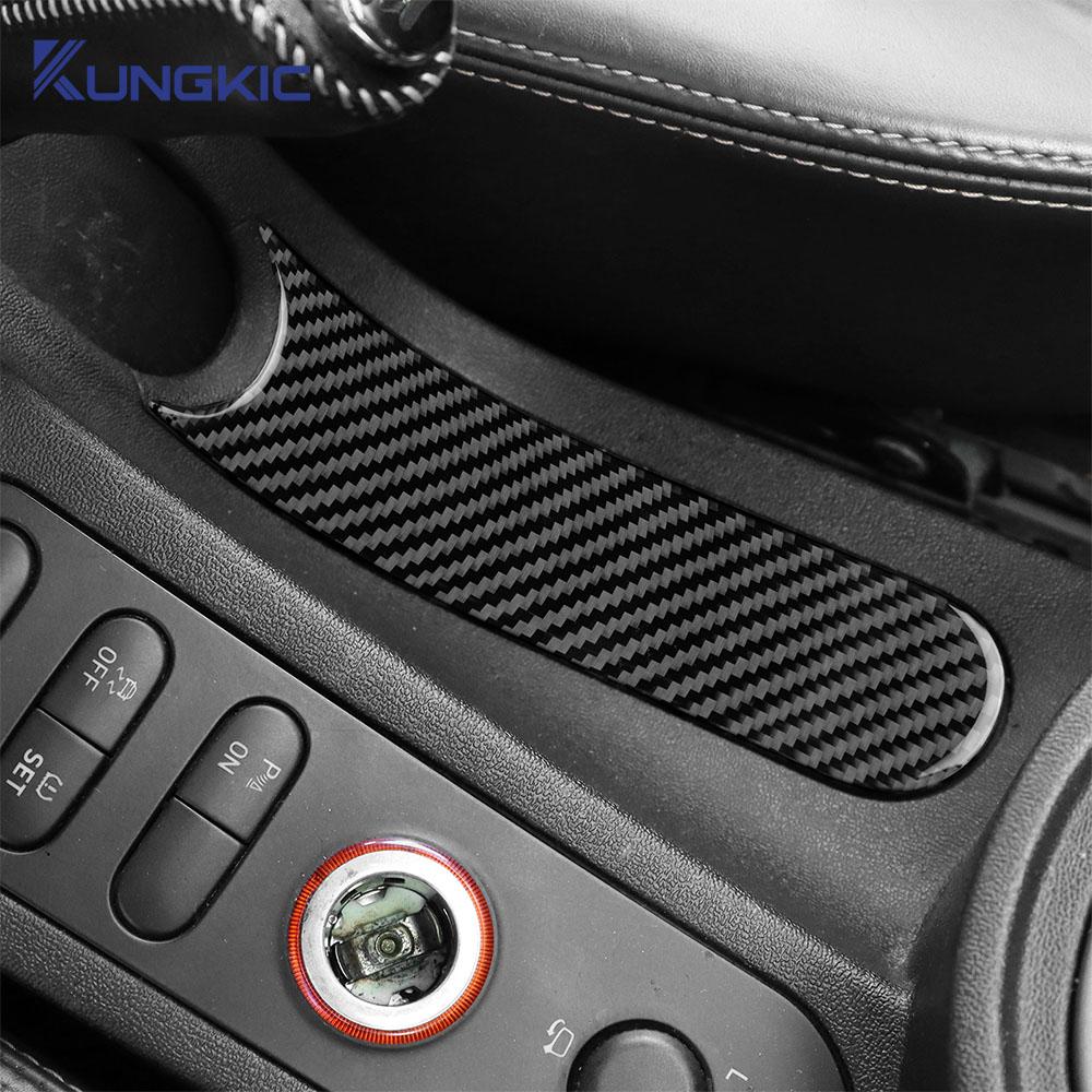 Real Soft Carbon Fiber Sticker For Seat Leon MK2 2005 2006 2007 2008 2009 2010 2011 2012 Car Handbrake Panel Trim Accessories