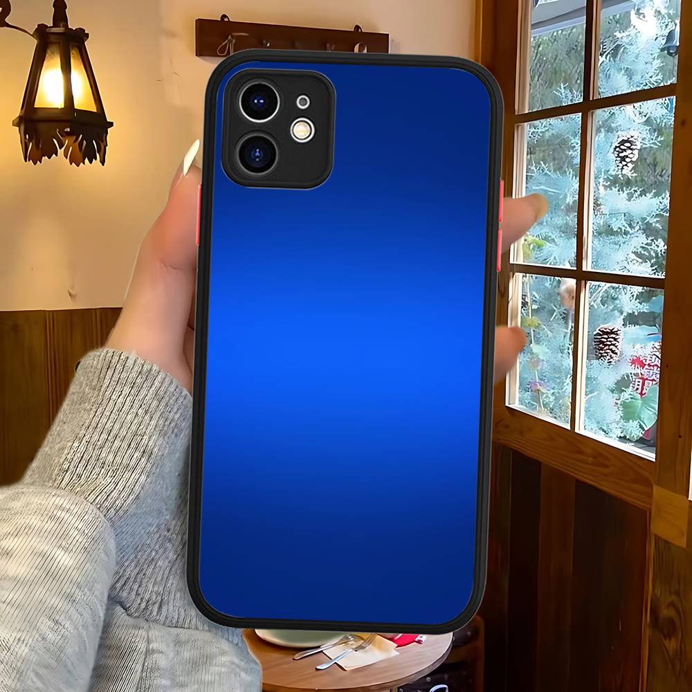 Popular Classic Solid Color For IPhone 11 12 13 14 15 16 Pro Max Plus Matte Translucent Phone Cover