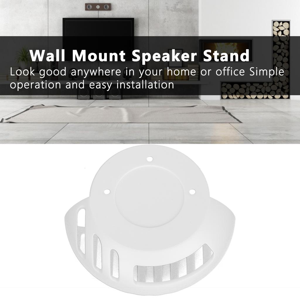 WallMounted Speaker Stand Easy Assembly Fashionable Design Wall Bracket Accessories for Speaker(Black )