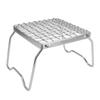 Campfire Grill Rack Stainless Steel Folding Adjustable Gear Portable Mini Stove BBQ Grill Rack for Camping Picnic