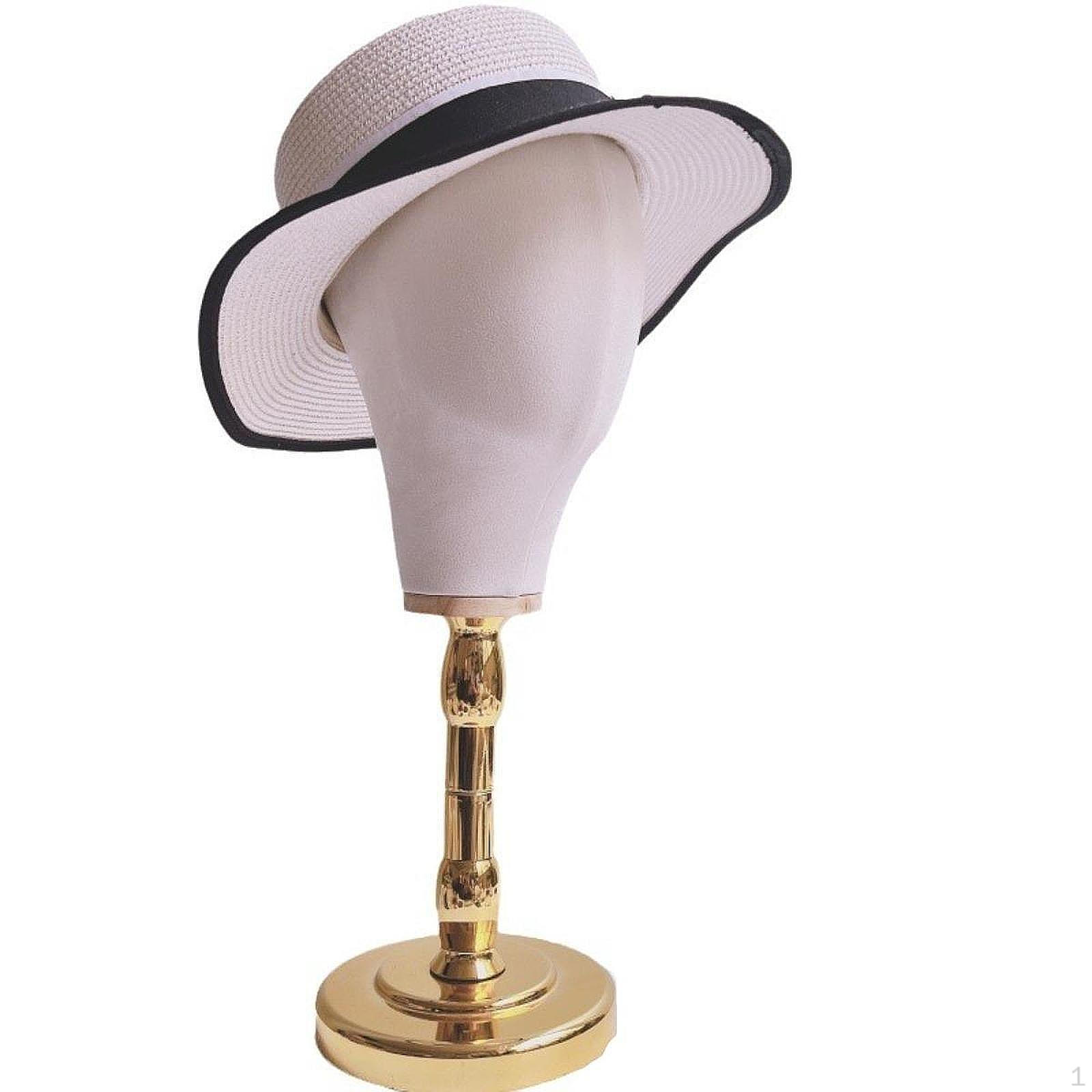 

Подставка для шляп и париков, портативная универсальная голова манекена с подставкой для хранения Gold