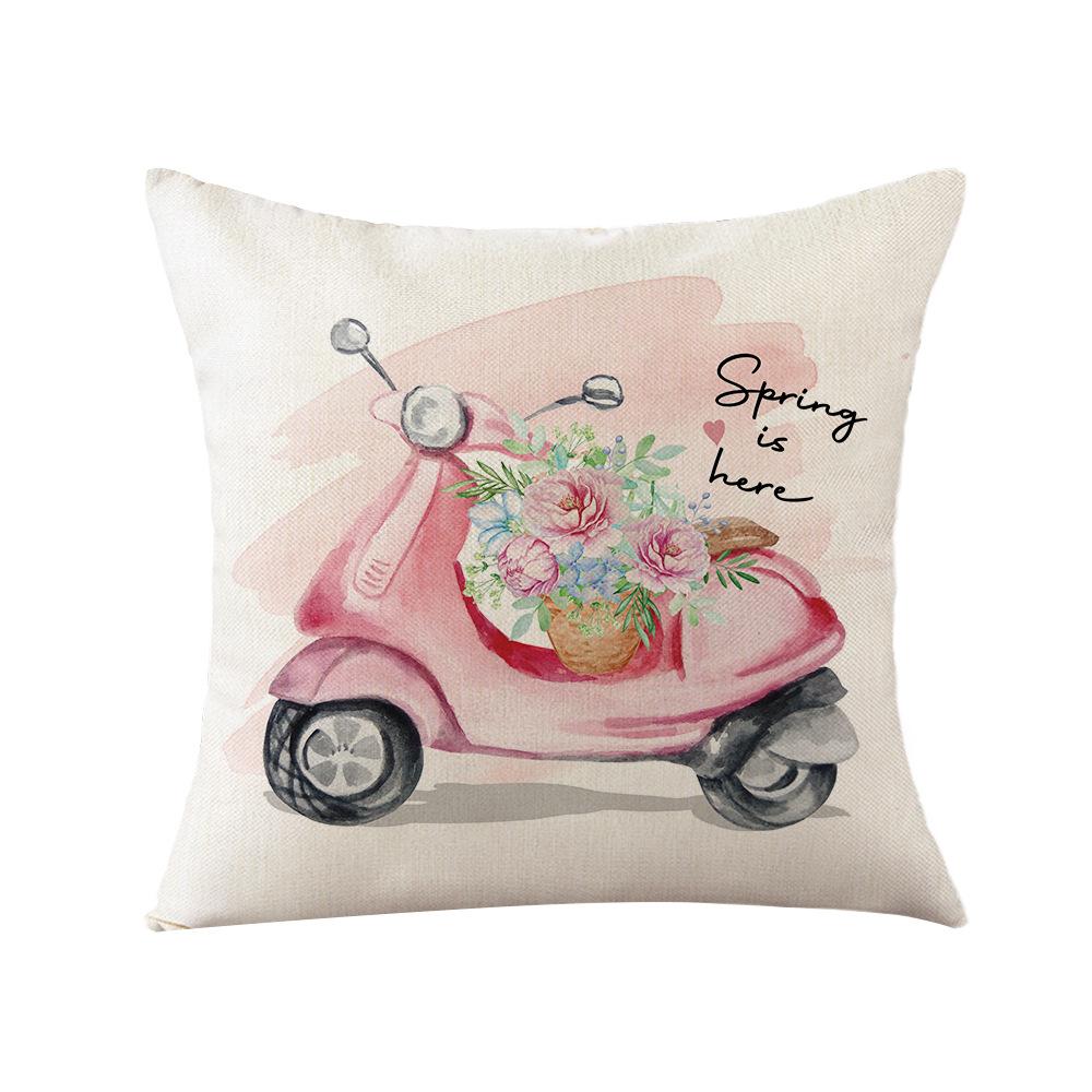 Aquarell Frühlings Kissenbezug Nordische Blume Heim Kissenbezug Polyester Schlafzimmer Sofa Kissenbezug