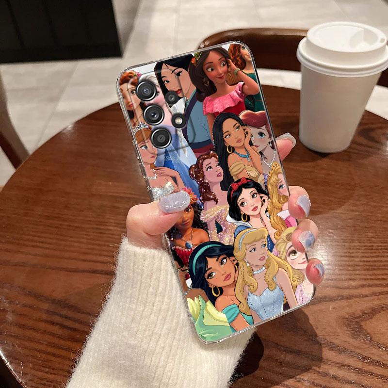 Clear Case For Samsung Galaxy A57 A37 A56 A36 Cases A55 A54 A35 A26 A07 A17 A16 A06 A34 A15 Soft Cover Elsa Frozen Art Princess