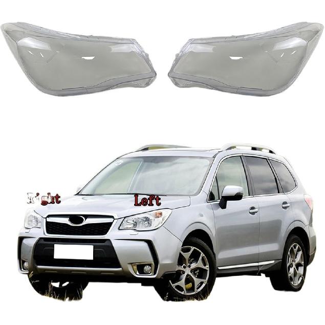 Compatible for Subaru Forester 2013 2014 2015 Headlamp Cover Headlight Shell Transparent Lens Plexiglass Replace Original Lampshade(Left)
