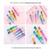 Korean Cartoon Dinosaur & Hippo 10-Color Multifunctional Ballpoint Pen for Students