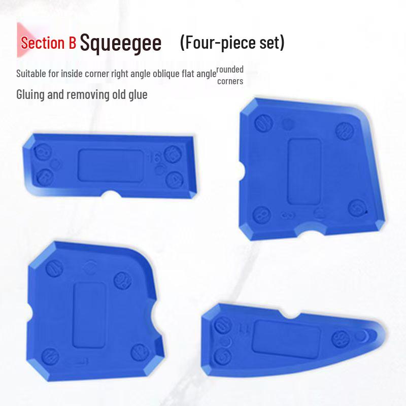 

4-Piece Multi-Function Scraper Set: Includes Trimming, Seam, Inner & Outer Corner Beauty Tools.