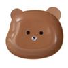 Cute Bear Snack Plate Able Bone Spitting Plate Multifunctional Anti Falling Food-Gradefruit Dry Plate Kitchen Tableware