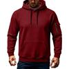 Men's Casual Sports Hoodie Drop Shoulder Long Sleeve Neck Hooded Pullover Sweatshirt