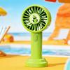 Handheld Fan Cartoon Pet Pattern Multi-Speed Silent Motor USB Rechargeable Portable Desktop Cooling Fan