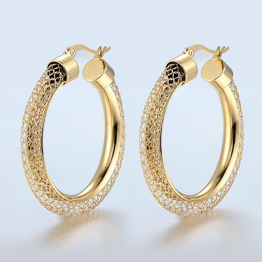 Summer New Style Sparkling Hoop Earrings Pave Zircon Earrings Elegant Hoop Earrings Classic Style