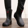 [One piece] Rain shoes men's short and medium non-slip waterproof shoes outdoor water boots warm fishing rain boots rubber shoes
