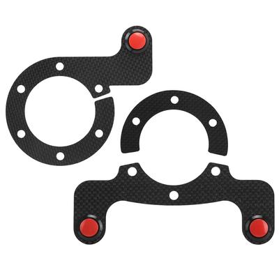 Kohlefaser Externe Hupenknopf-Kits für MOMO/OMP/Nardi/ 6 Lenkräder Lenkrad Hupenknopf