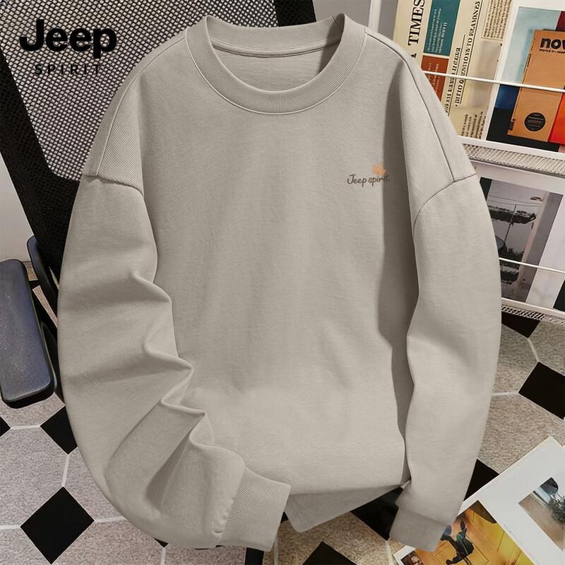 JEEP SPIRIT Men's 2026 Loose Fit Long-Sleeve T-Shirt
