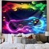 Neon Game Over Art Printed Tapestry, Wall Hanging,Livingroom, Dormitory, Large Wall Decor, Fabric Decor Fan Birthday Gifts