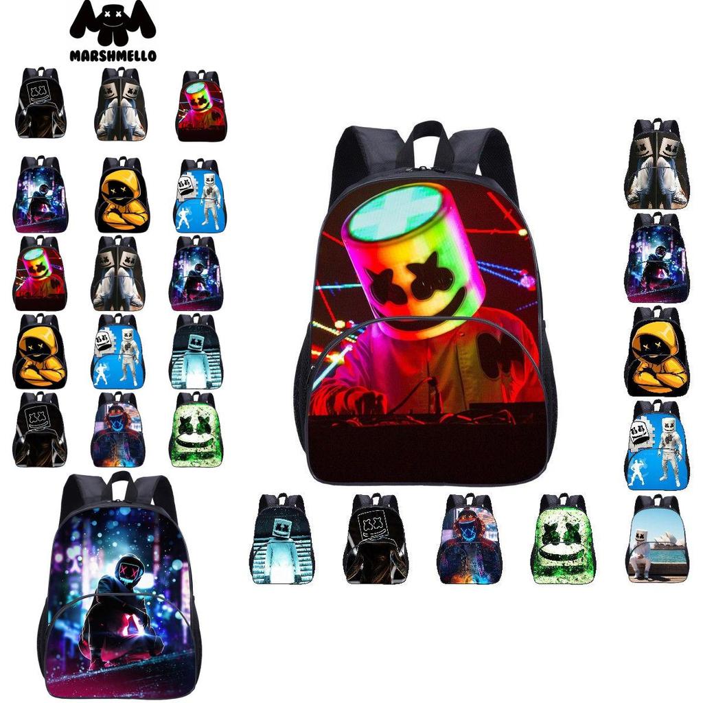 Trendiger DJ Marshmello Kinderrucksack mit großem Fassungsvermögen und atmungsaktivem Design