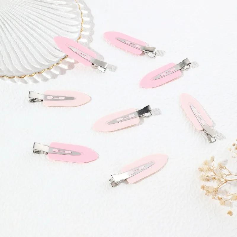 8pcs/set Women Girls No Bend Seamless Hair Clips Side Bangs Barrette Makeup Washing Face Accessories Styling Hairpins