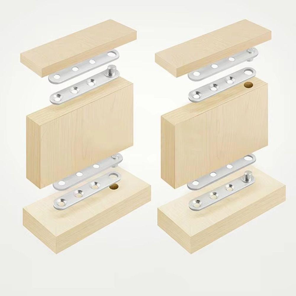 6 pcs 360° Rotating Doors Rotating Hinge Heavy-Duty Rotating Concealed Hinges Pivot Hinge Furniture