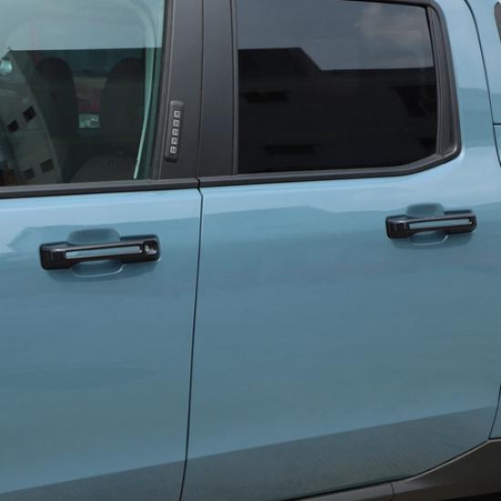 For -2025 Ford Maverick ABS Gloss Black Exterior Door Handle Cover Trim 4PCS
