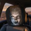 2PCS Skull Pattern Seat Headrest Protectors Auto Interior Decoration Cover  Vehicle Interior