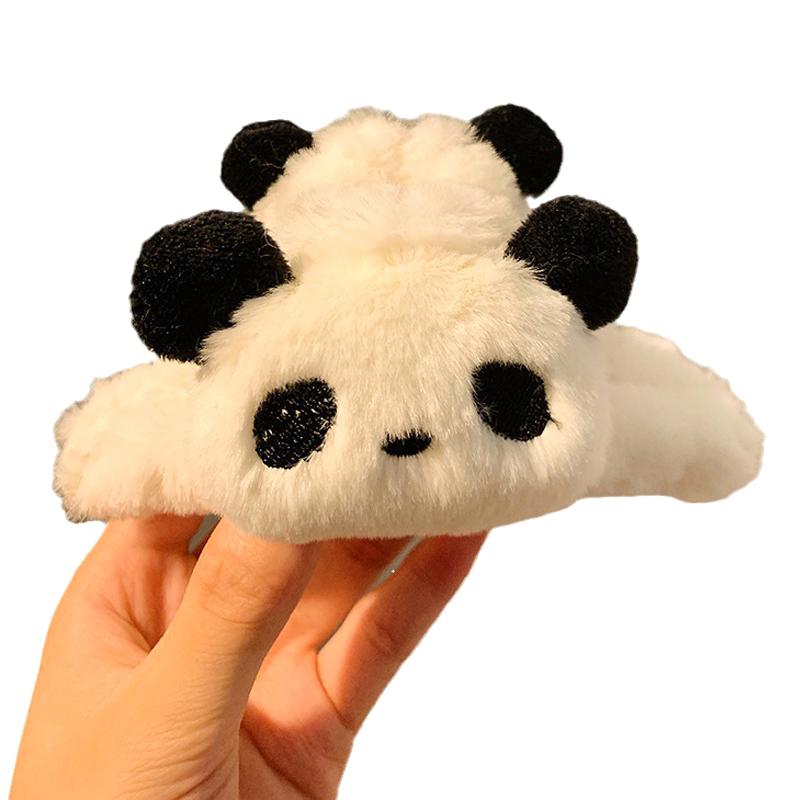 Cartoon Fashion Cute Plush Panda Hair Clip Cartoon Large Hairgrips Hair Claw Clips Hairpins Hair Accessories