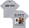 Rapper Eladio Carrion 2025 Album Trendy Stampa Double Sided Maglietta Girocollo Uomo Hip Hop Maglietta Larga Oversize Y2K Tee Streetwear