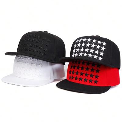 Unisex Five Pointed Star Embroidery Hip-Hop Hats Fashion Spring Autumn Outdoor Adjustable Casual Baseball Caps Sunscreen Hat