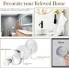 Suction Cup Hooks Removable Shower Hooks, 4Pcs Metal Towel Hooks for Bathroom Window Glass Wall Door Can Hang Various Towels Bath Towels Keycha,
