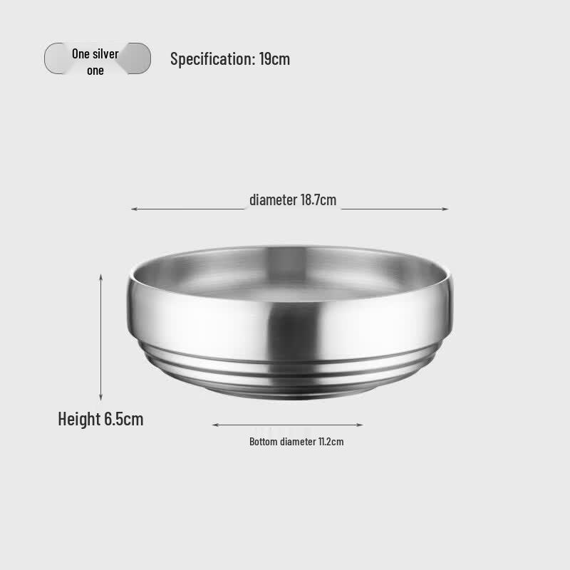 ZISIZ Korean Stainless Steel Noodle Bowl