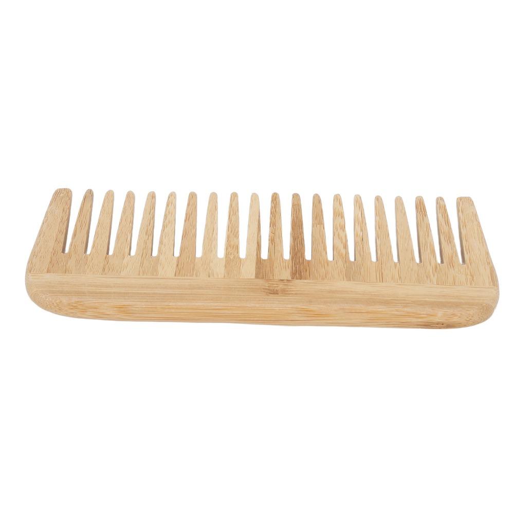 Durable Wide Tooth Comb Portable Wood Comb For Salon Bamboo Comb Home Use