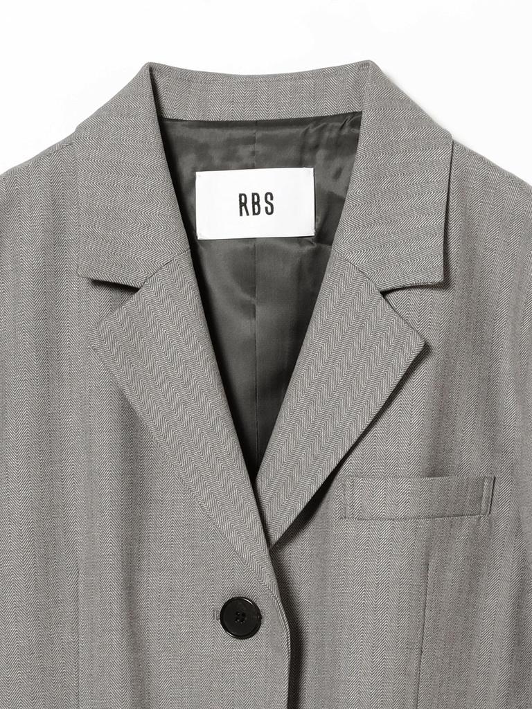 Ray Beams RBS Herringbone 2-Button Jacket, Women's, Gray 0