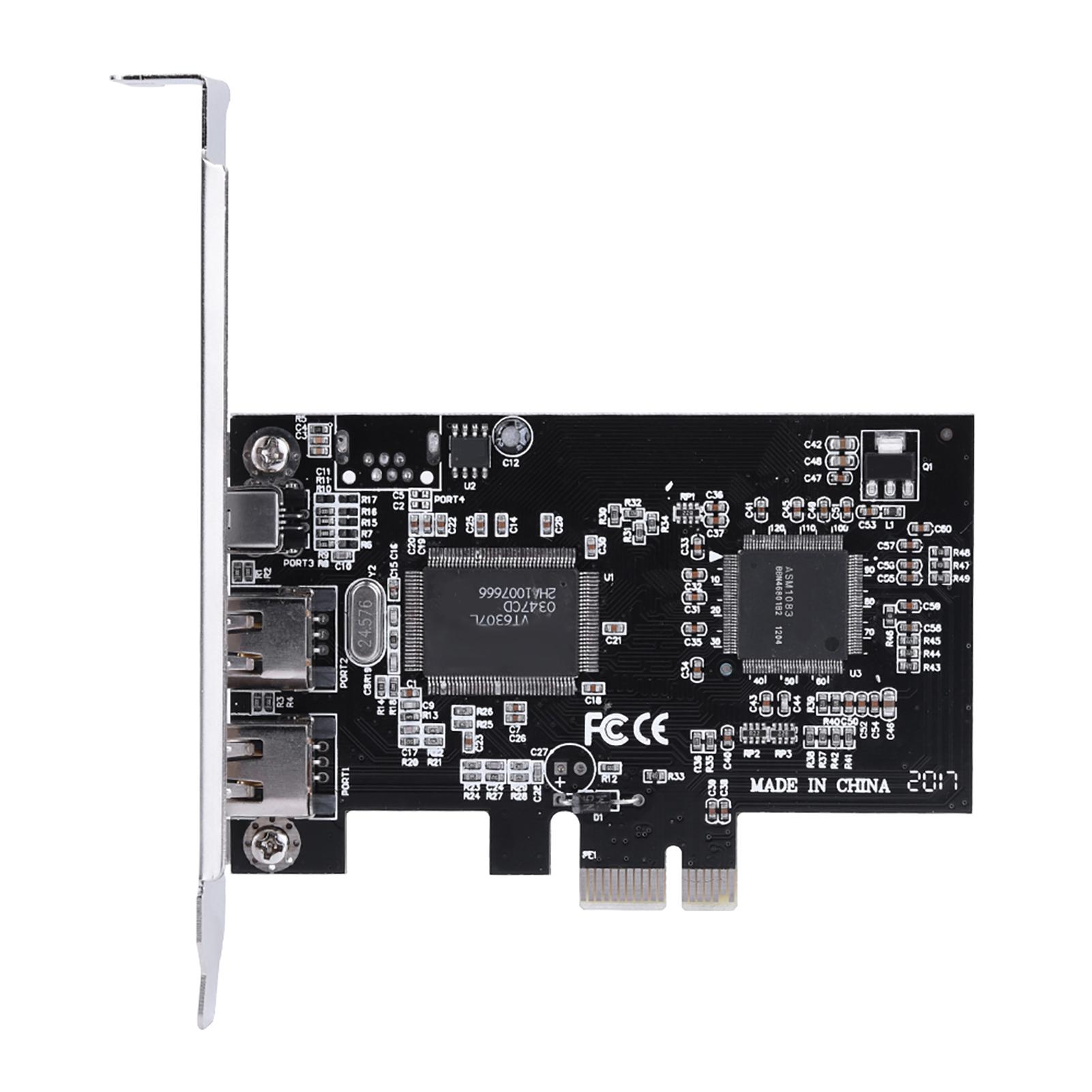 

Карта контролера PCI E PCI Express FireWire 1394a IEEE 1394 з кабелем Firewire