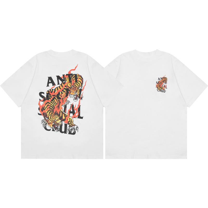 Difference Market Currency ASSC CLUB Hiroshi Fujiwara Lightning Series Printed Men's and Women's Loose Casual Short Sleeve T-Shirt