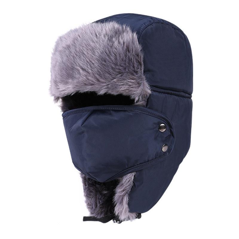 Neue Winter Outdoor Winddichte Mütze Modische Pelzmütze Fahrradkappe