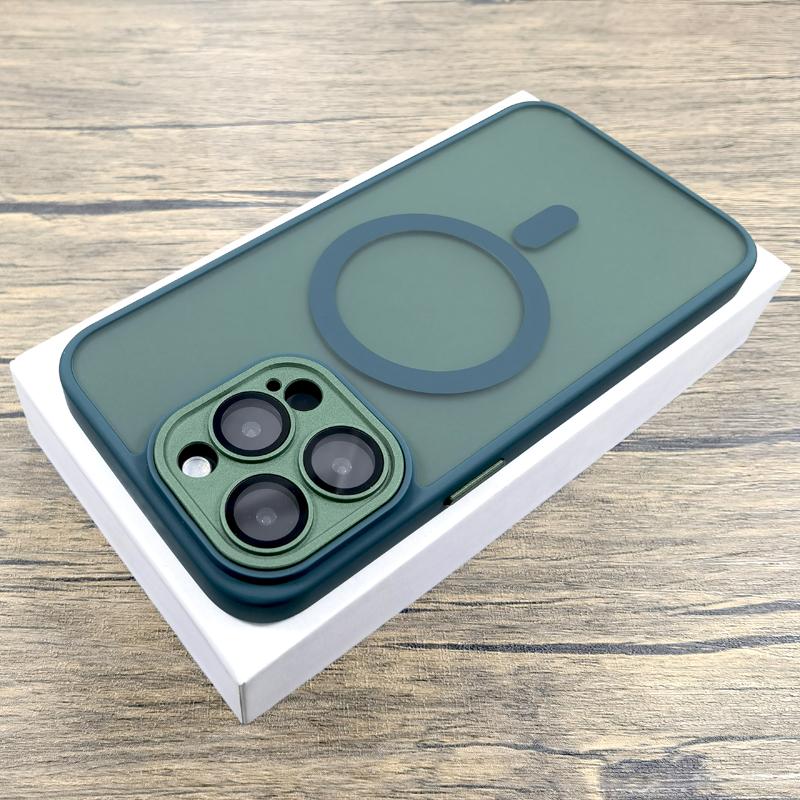 Luxury Matte Case For iPhone 16 15 14 13 12 11 Pro Max iPhone15 iPhone14 iPhone13 For Magsafe Magnetic Anti-Fingerprint Covers