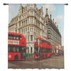 Londra Autobuz Roșu Clădire Casă Tratament Fereastră Tul Perdele Transparente pentru Bucătărie Camera de Zi Dormitor Perdele Decor